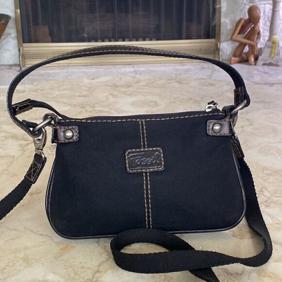 Fossil Mini Leather Handbag w/ detachable Shoulder Strap - Picture 3 of 10